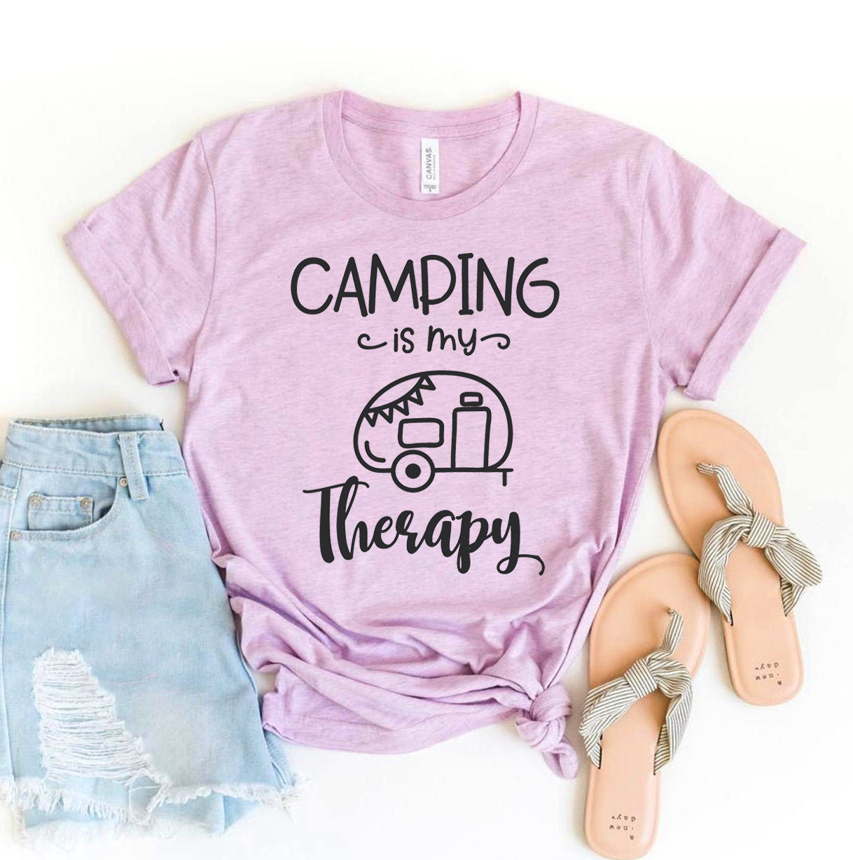 Camping Is My Therapy T-shirt