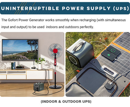 Outdoor Power Emergency Portable Power Station 550Wh Solar Generator