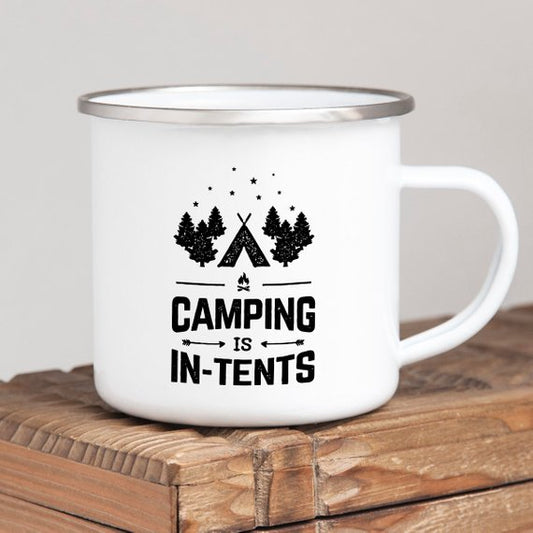 Camping Mug Enamel Mug Campfire Mug Camping is