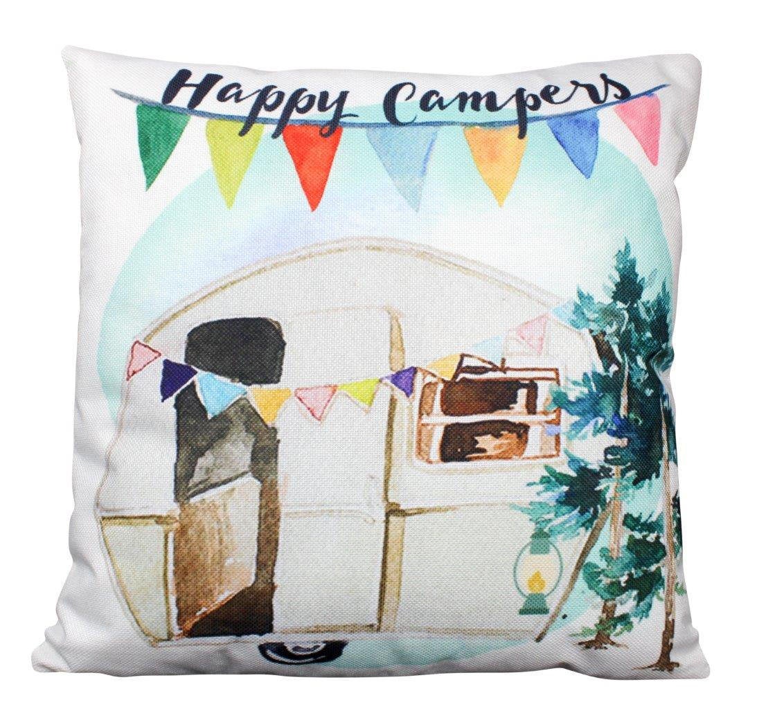 Happy Camper | Wander Lust | Pillow Cover | Camper Decorations | Throw