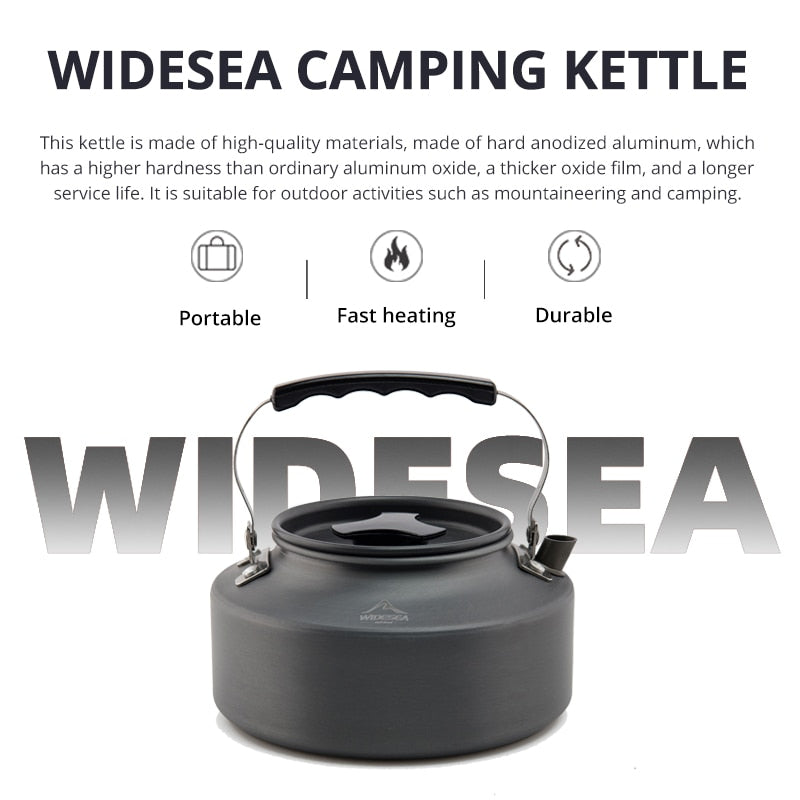 Camping Cookware Set Outdoor Pot Tableware Kit Cooking Water Kettle