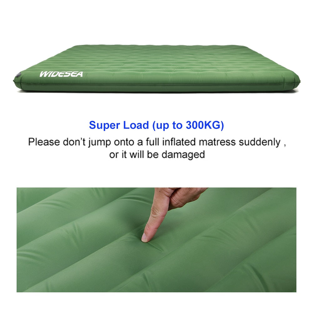 Camping Double Inflatable Mattress Outdoor Sleeping Pad Bed Ultra