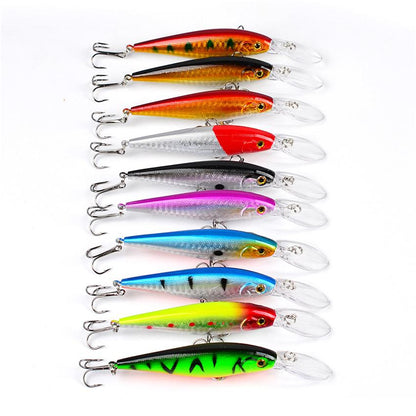 Top walleye Crankbaits Lake Fishing lures 11.5cm 10.5g Minnow Plastic