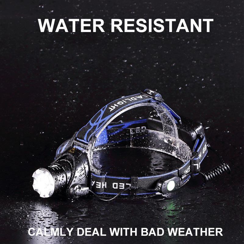 LED Headlamp 3modes T6 Zoomable Led Head lamp Flashlight Torch