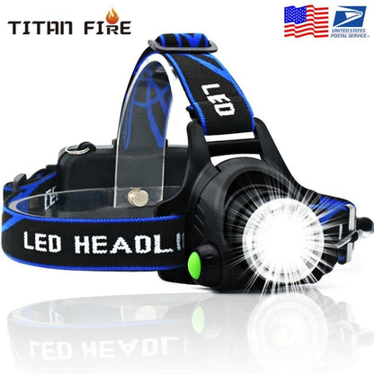 LED Headlamp 3modes T6 Zoomable Led Head lamp Flashlight Torch